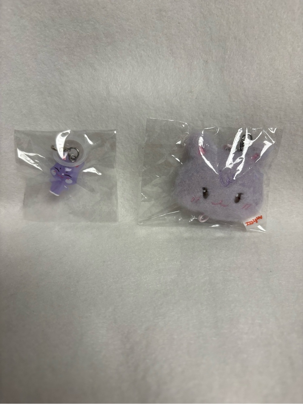 Set of 2 SANDEOKI Aniteez in Color Clear Mascot Charm Linkable Face Choi San